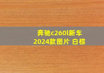 奔驰c260l新车2024款图片 白棕